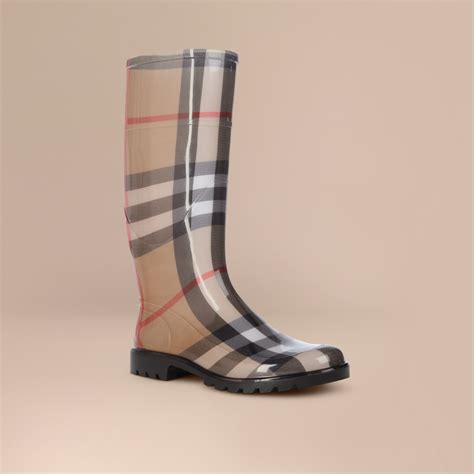 botte pluir burberry|net a porter Burberry rain boots.